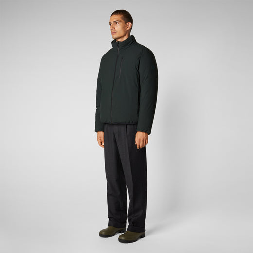 Men's Hyssop Jacket in Green Black