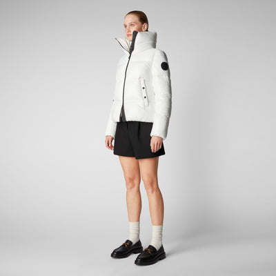 Women's Isla Puffer Jacket in Off White