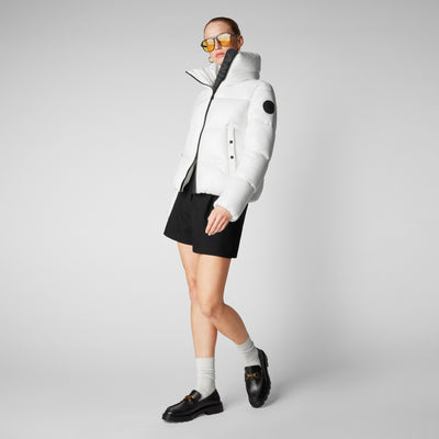 Women's Isla Puffer Jacket in Off White