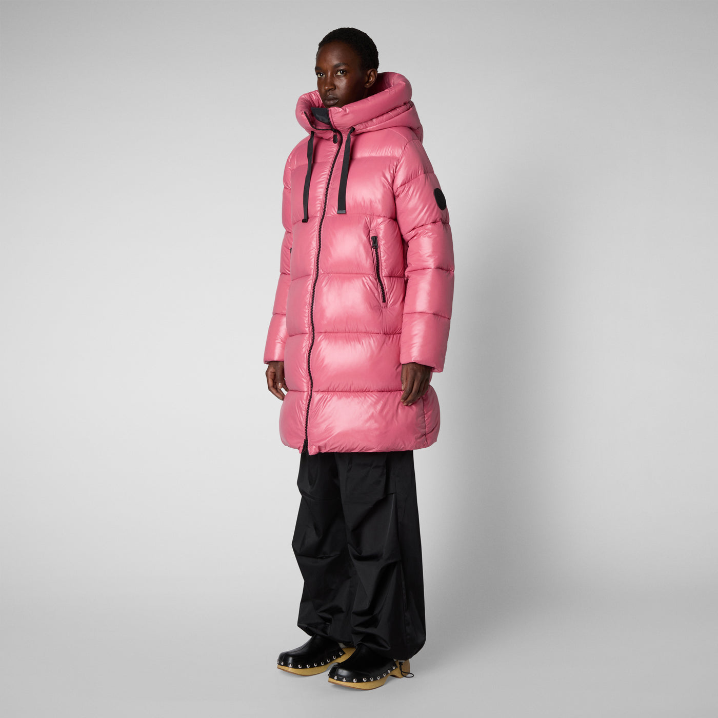 Women's Isabel Hooded Puffer Coat in Bloom Pink