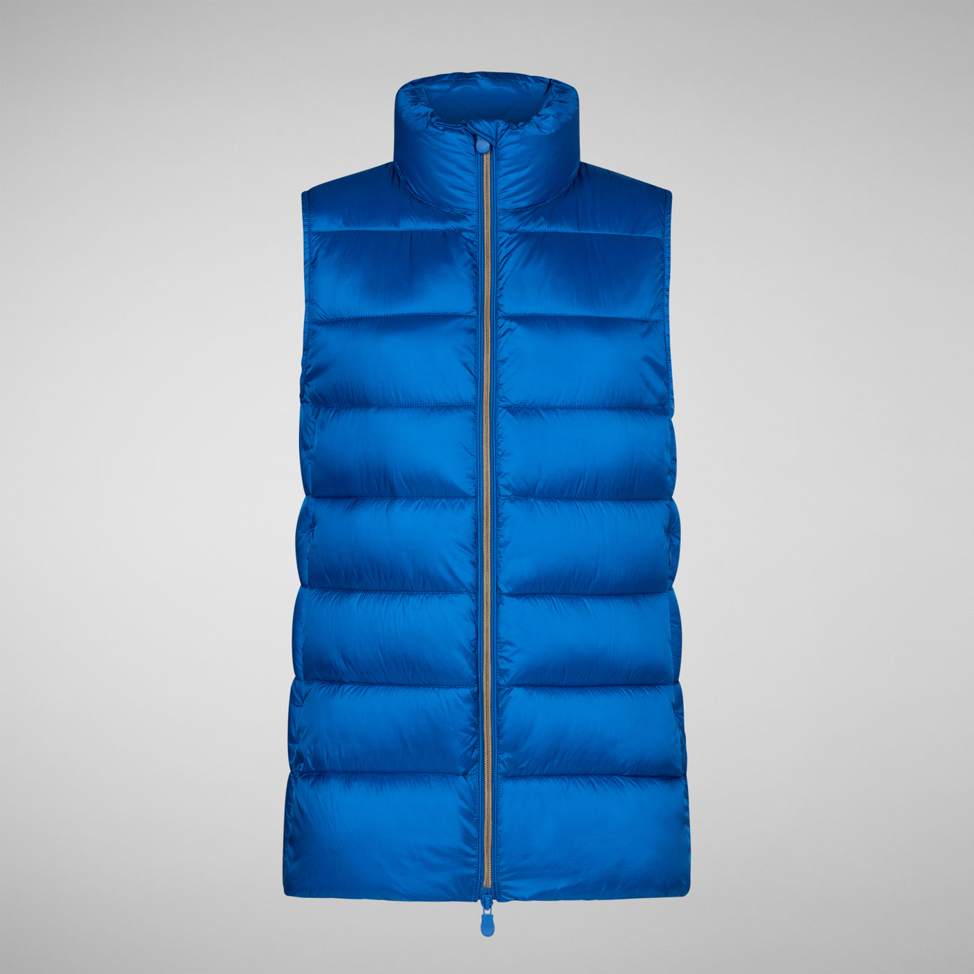 Women's Coral Puffer Vest in Blue Berry