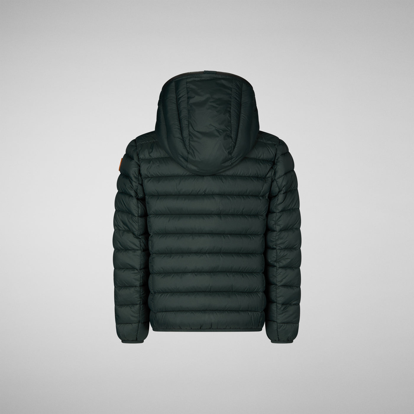 Boys' Dony Hooded Puffer Jacket in Green Black