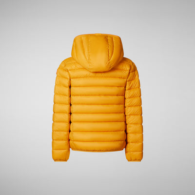 Boys' Dony Hooded Puffer Jacket in Beak Yellow