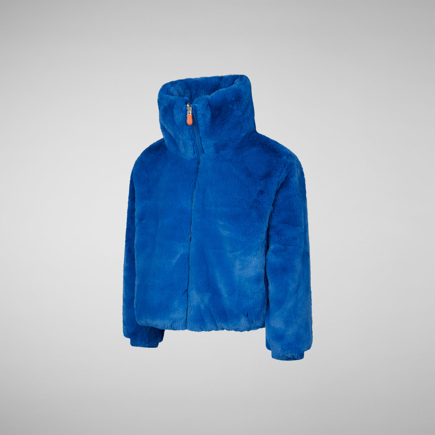 Girls' Ceri Faux Fur Reversible Jacket in Blue Berry