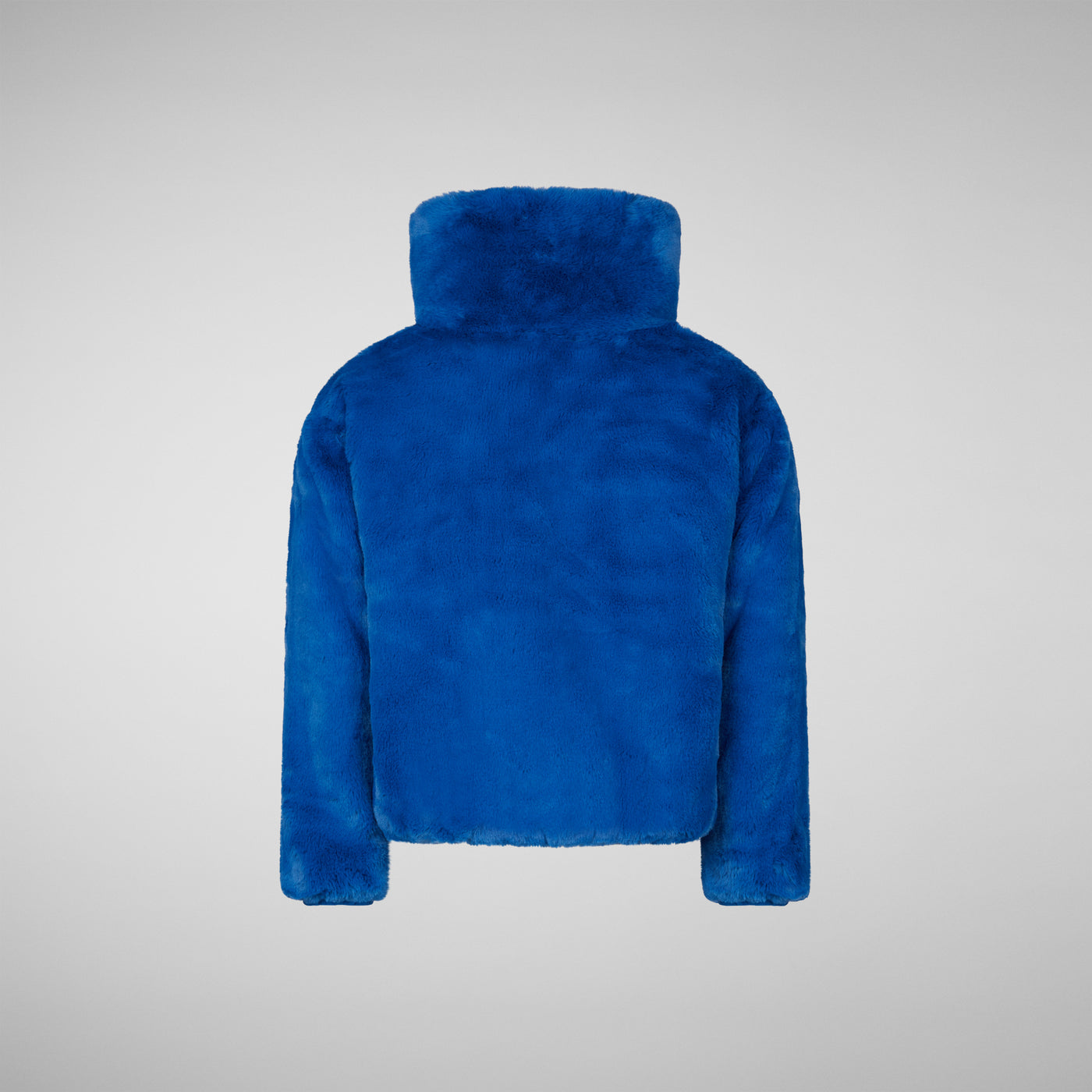 Girls' Ceri Faux Fur Reversible Jacket in Blue Berry