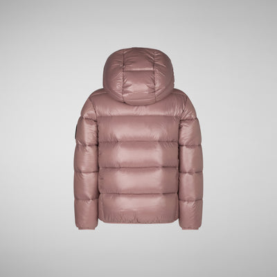 Girls' Kate Hooded Puffer Jacket in Withered Rose