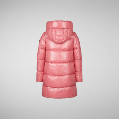 Girls' Millie Hooded Puffer Coat in Bloom Pink