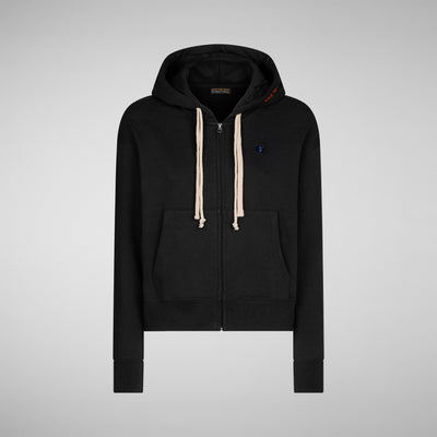 Product Front View of Women's Aryuna Hoodie in Black