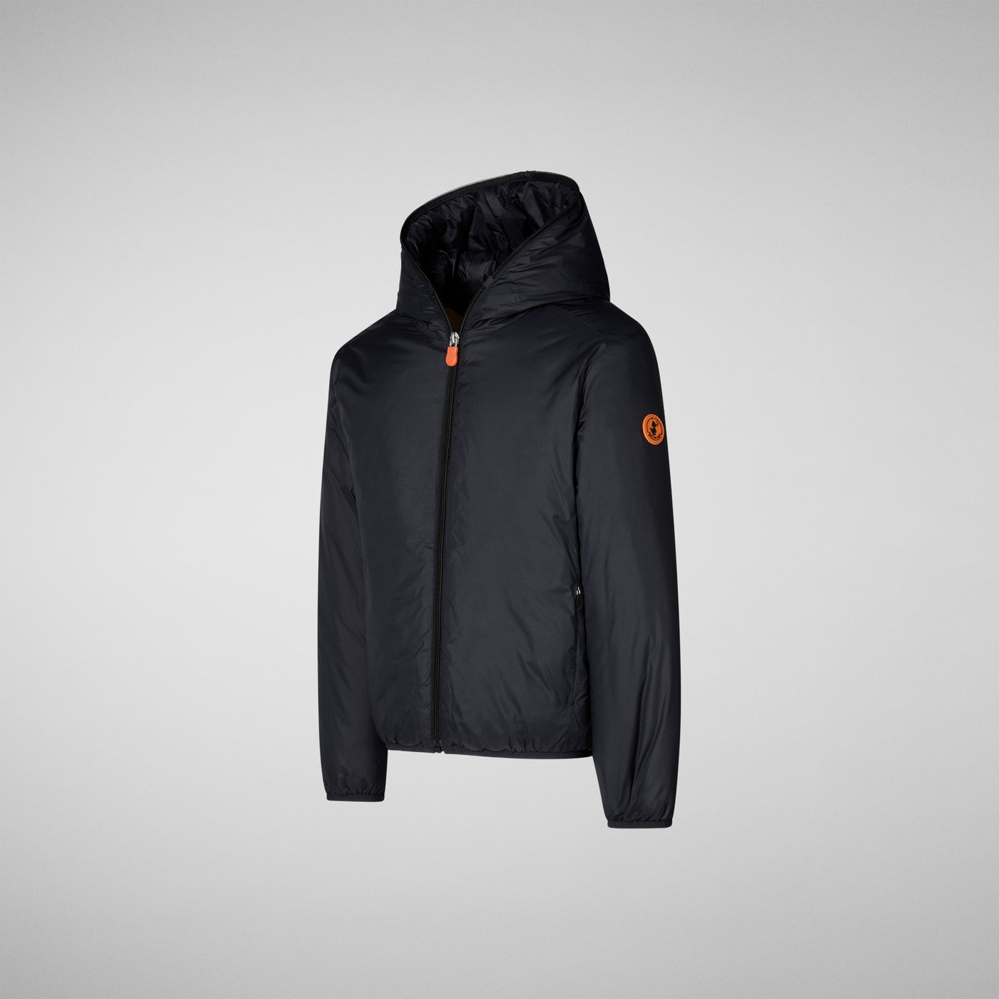 Product Side View of Kids' Josh Hooded Jacket in Black