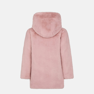 Girls' Flora Faux Fur Reversible Hooded Jacket